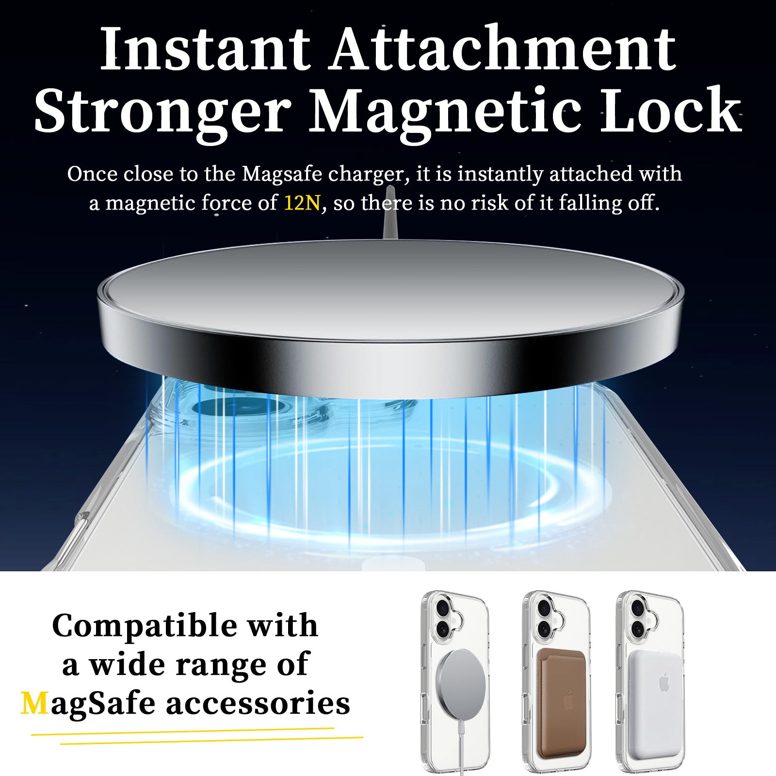 MagSafe Clear Case for iPhone 17 Pro / 17 Pro Max · 2.0mm Anti-Scratch Transparent Protective Cover