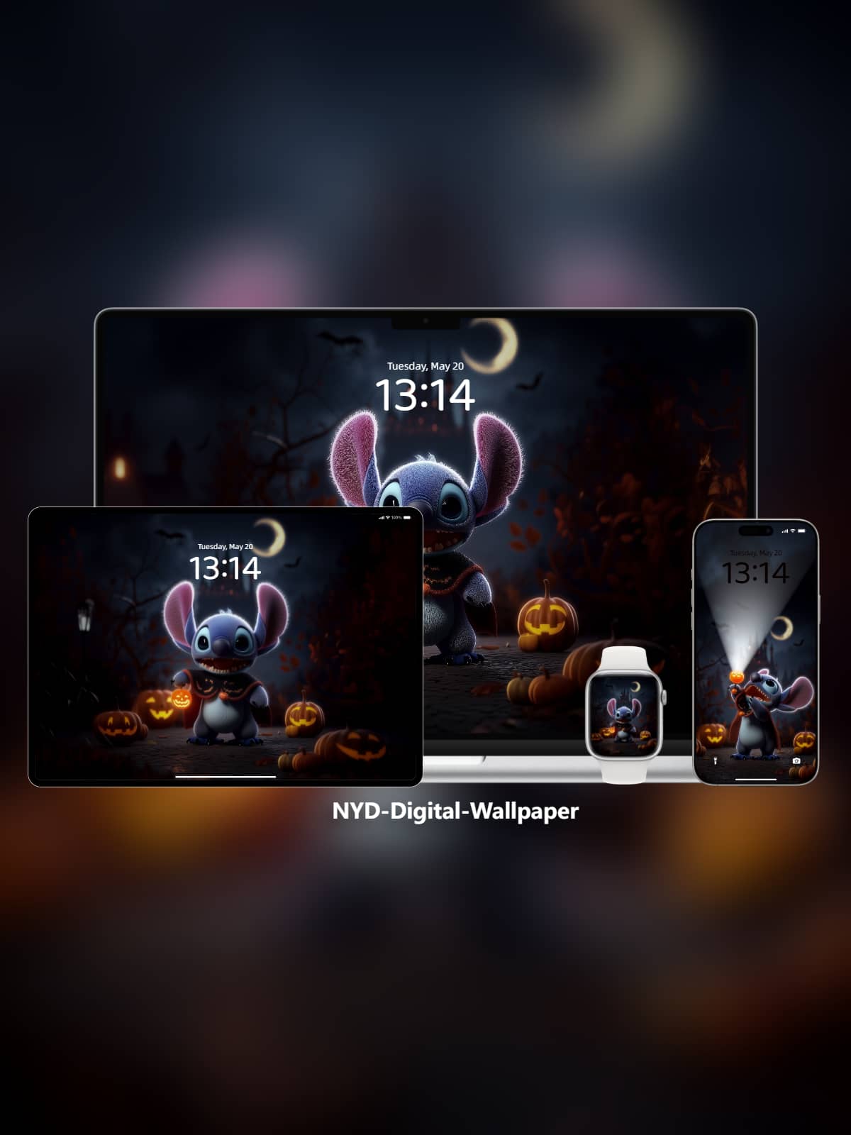 Stitch Halloween Lamp-Lit