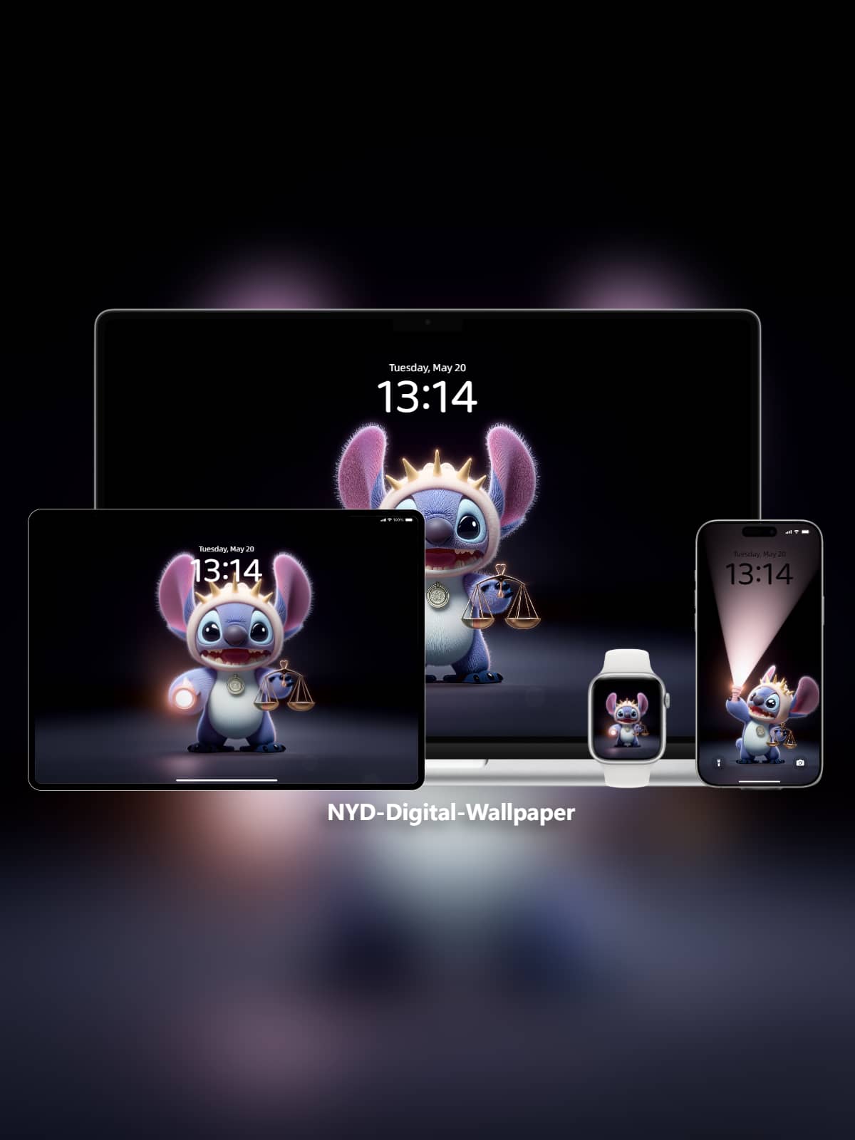 Stitch Libra Lamp-Lit