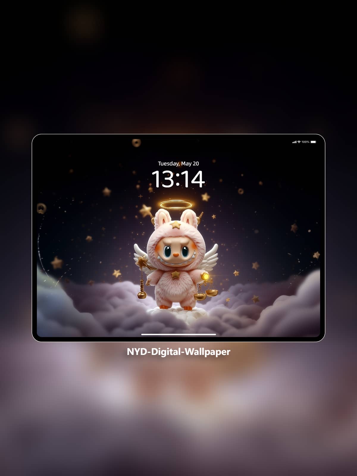 Labubu Libra Lamp-Lit