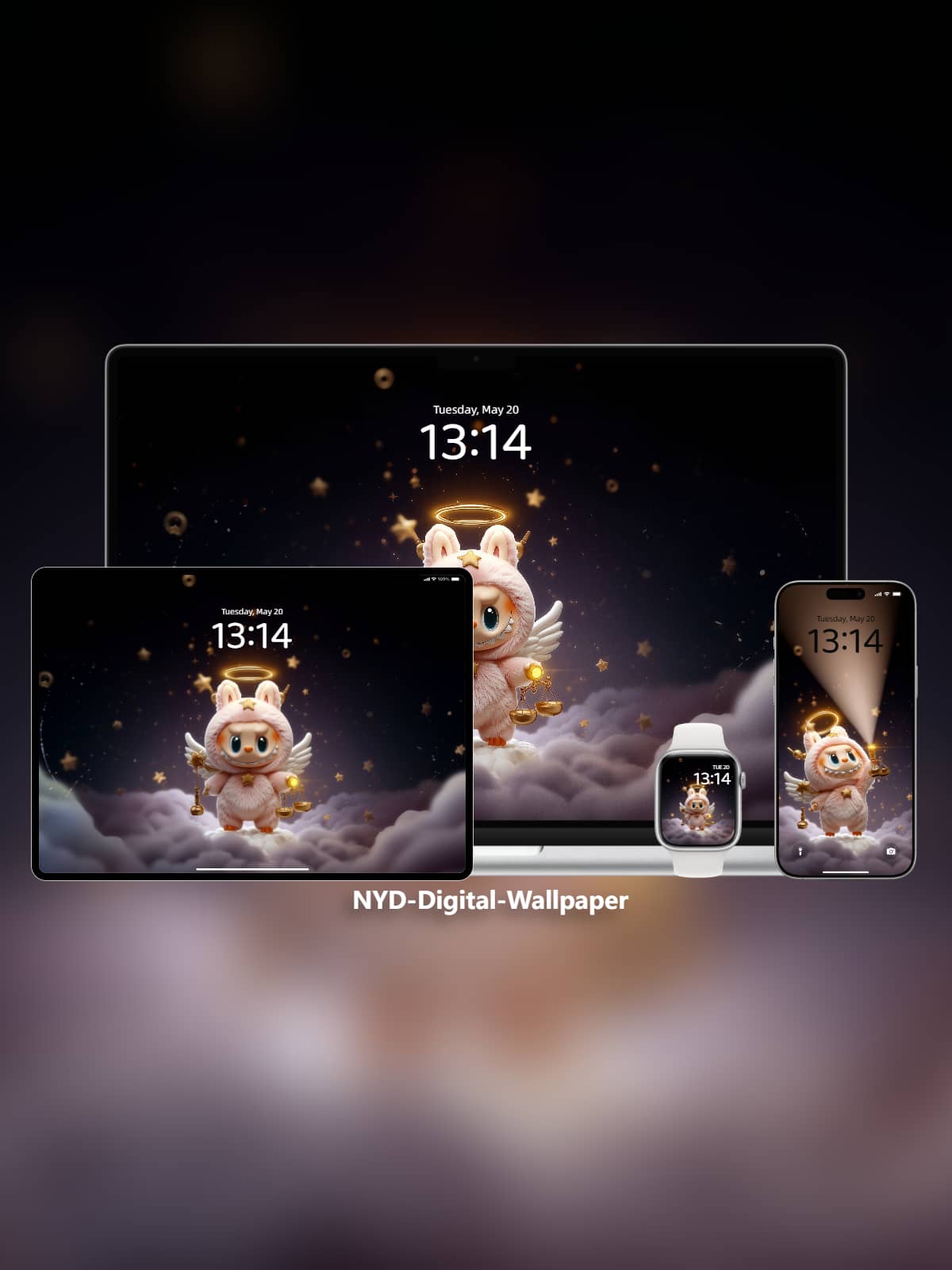 Labubu Libra Lamp-Lit