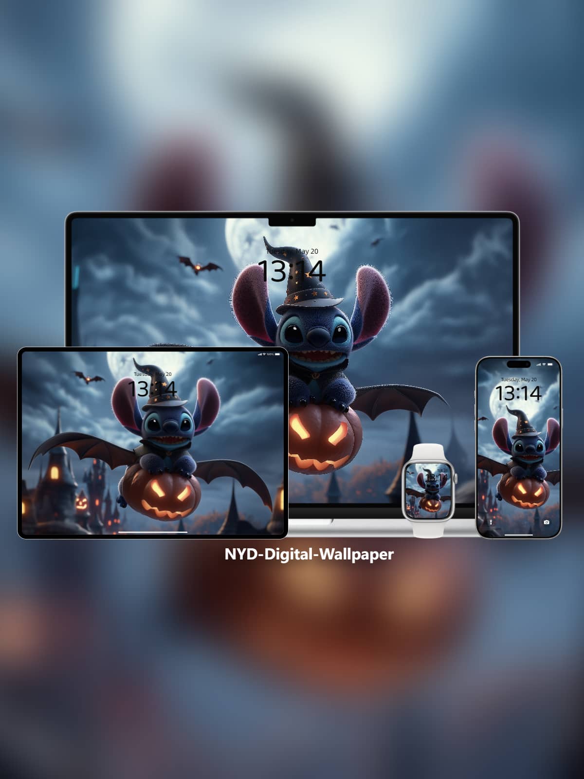 Stitch Flying Jack-o’-Lantern