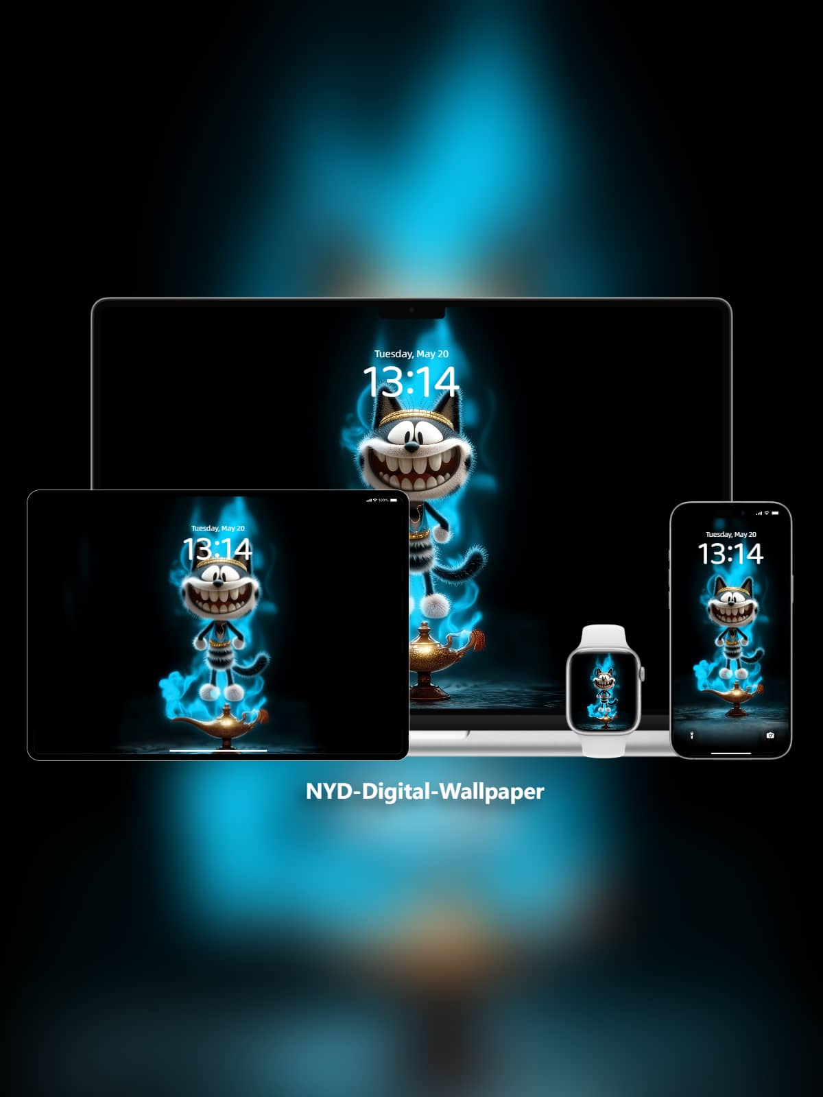 Magic Lamp Andy Cat Live Wallpaper 4K