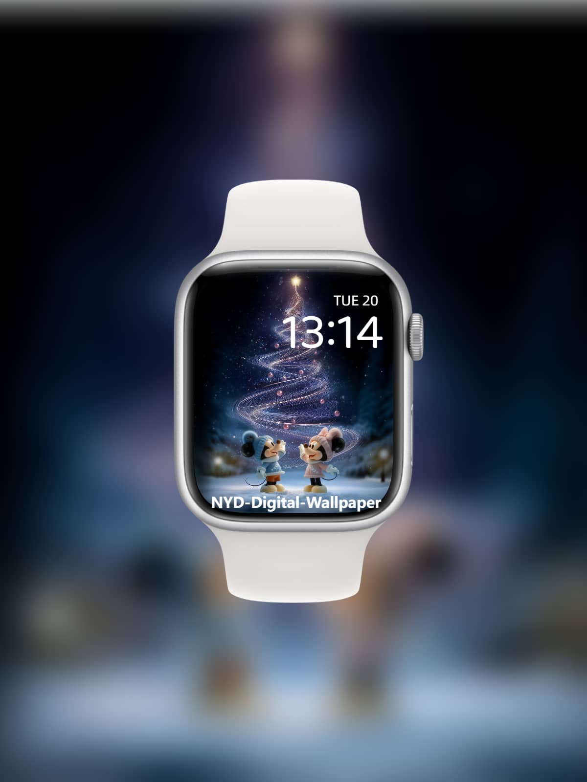 glow christmas tree- 4K full wallpaper