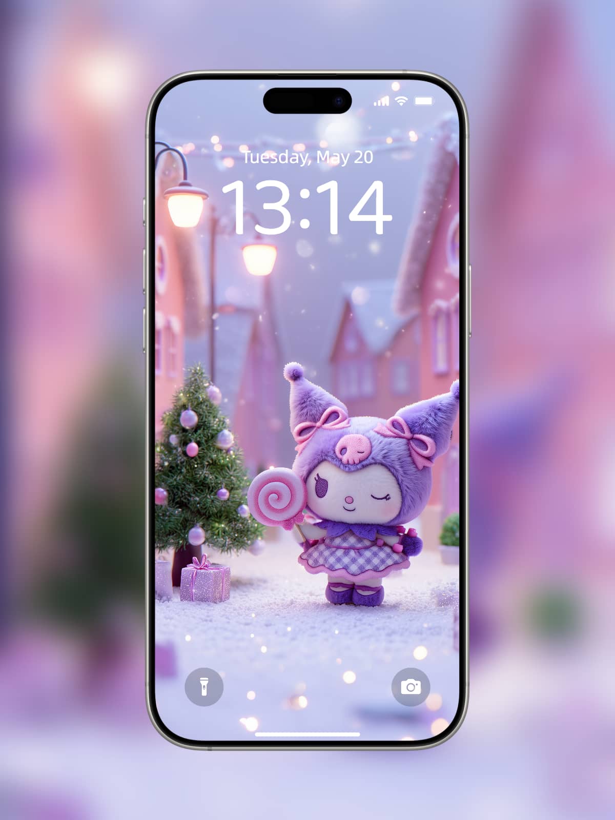 Purple Christmas-4K wallpaper