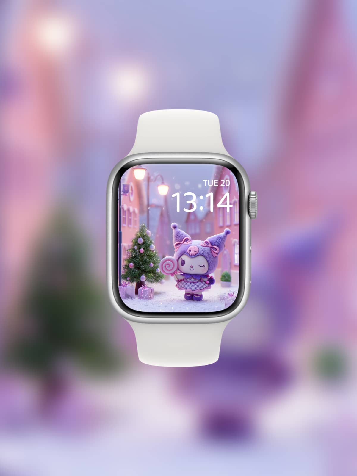 Purple Christmas-4K wallpaper