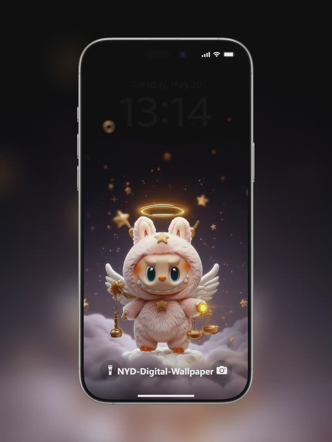 Labubu Libra Lamp-Lit